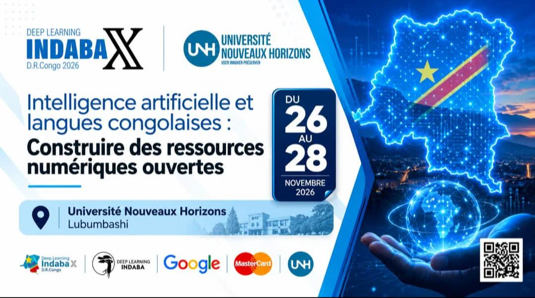 Affiche officielle de Deep Learning IndabaX DRC 2026