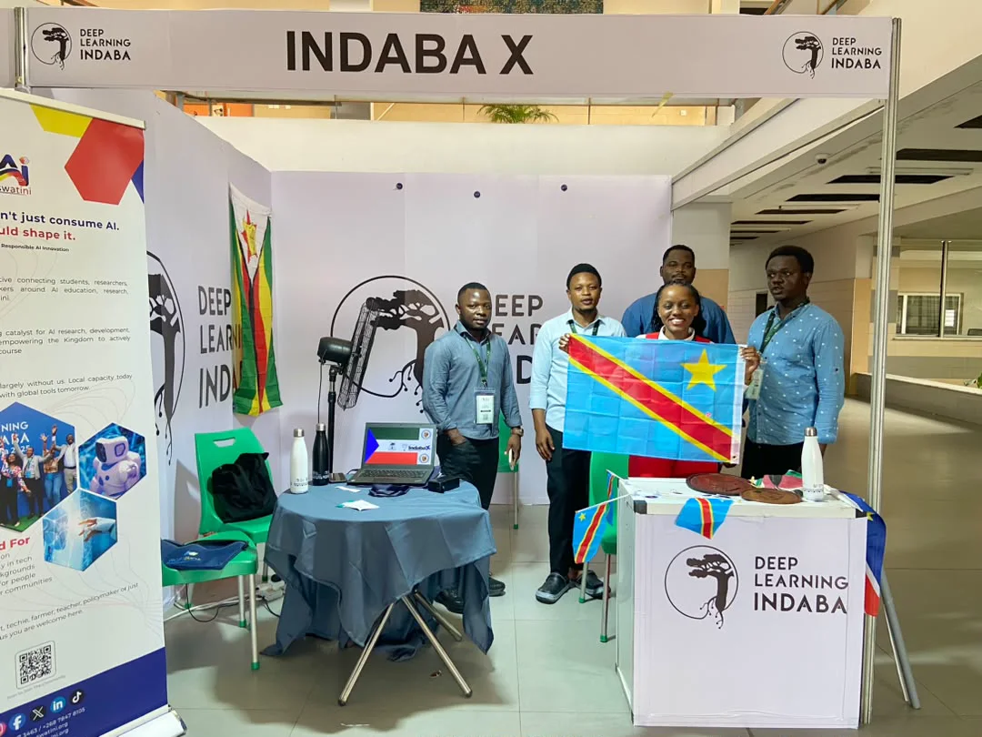 Représentants congolais au stand IndabaX du Deep Learning Indaba 2026